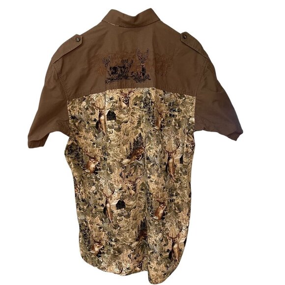 RedHead Men Shirt Size M Hunting Embroidery Outdoor Western Y2K Camo Button Down - Picture 2 of 13